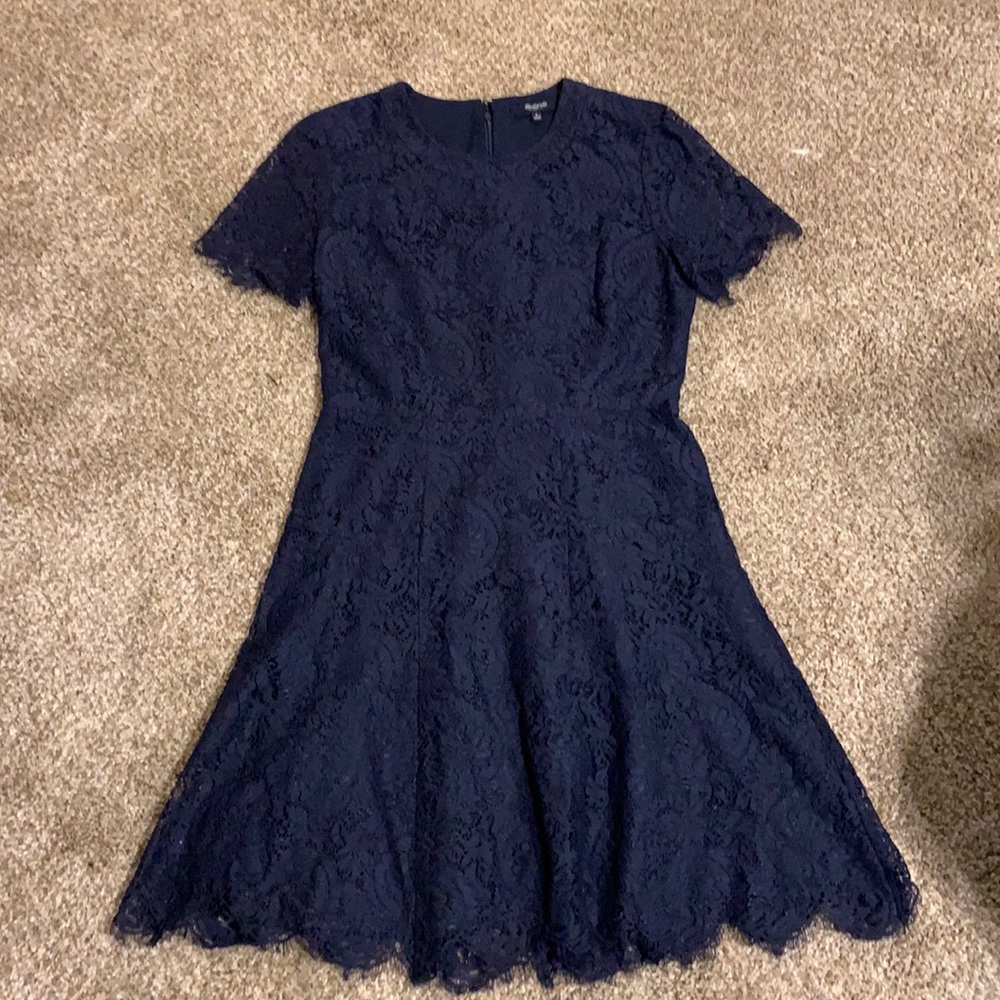 Madewell navy lace dress size 0
